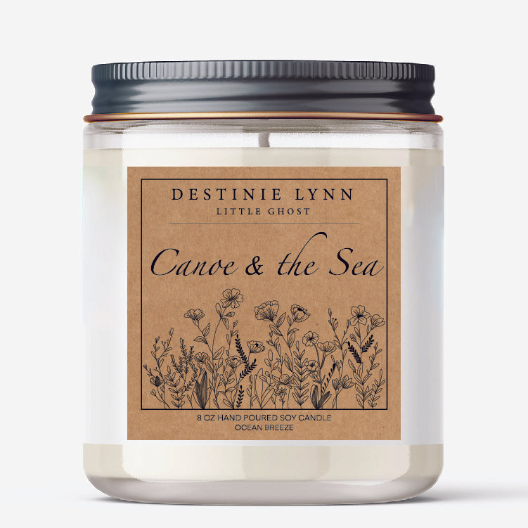 "Canoe & the Sea" hand poured 8 oz. soy candle