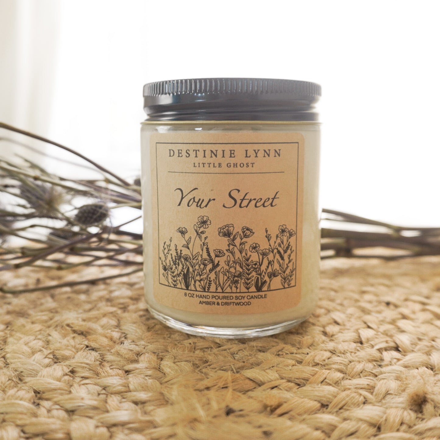 "Your Street" hand poured 8 oz. soy candle